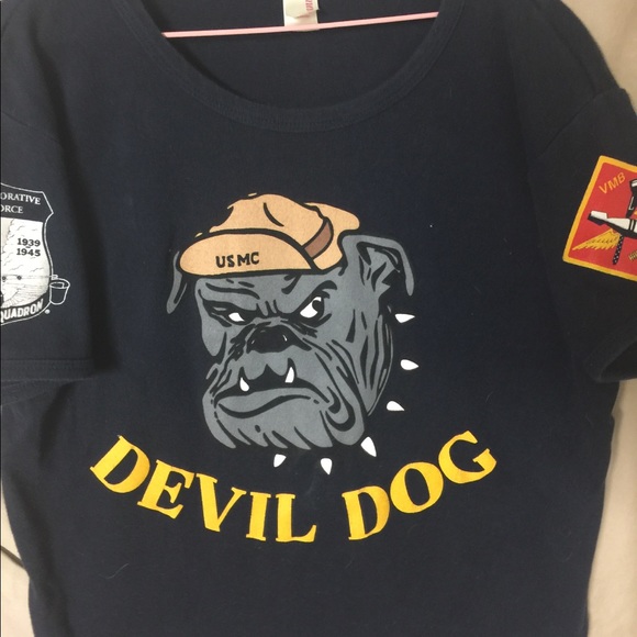 Rare Usmc Caf Ghost Squadron Midland Tx b-25 Top - Picture 2 of 8